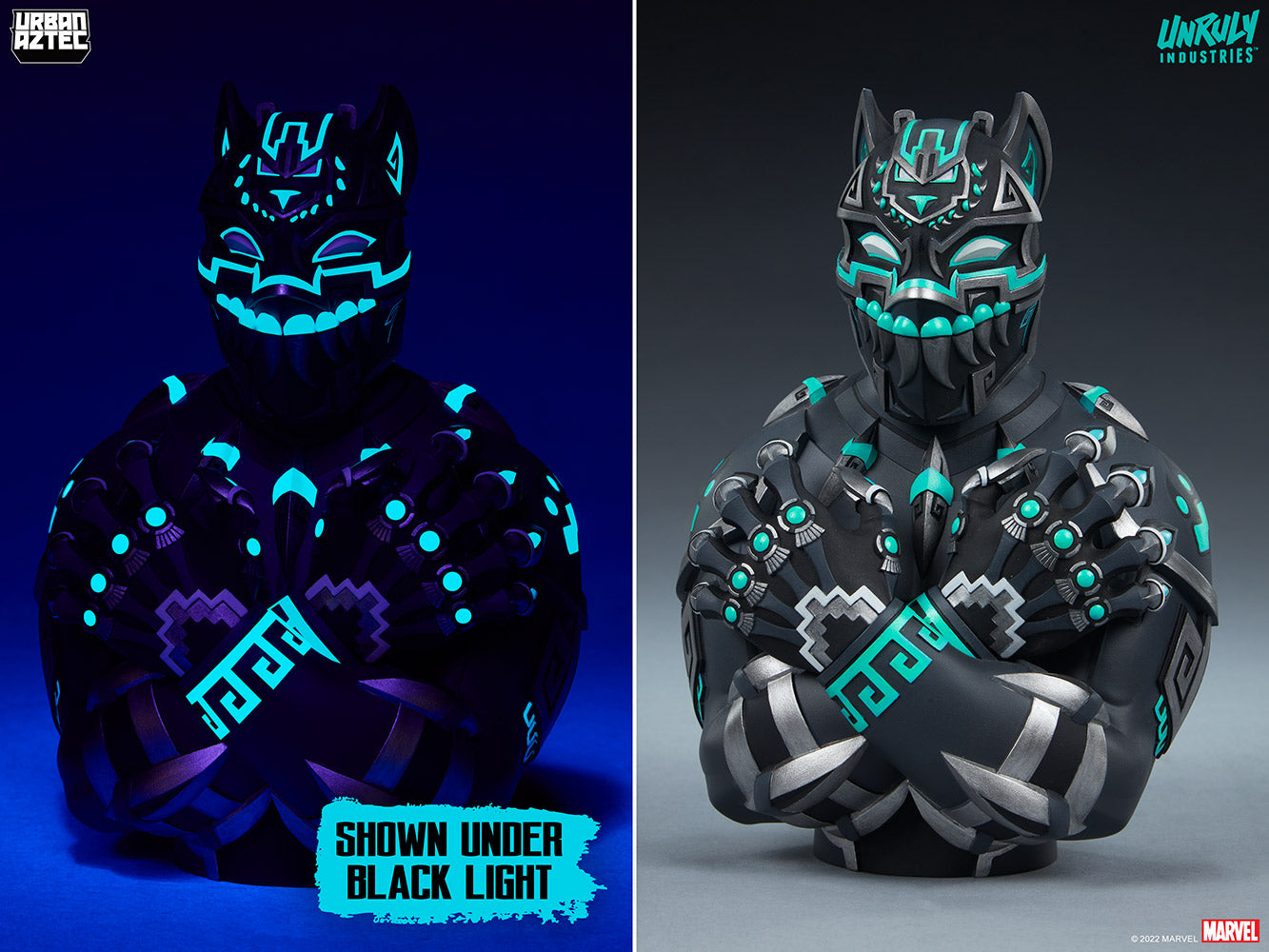 Black Panther Designer Collectible Bust by Unruly Industries