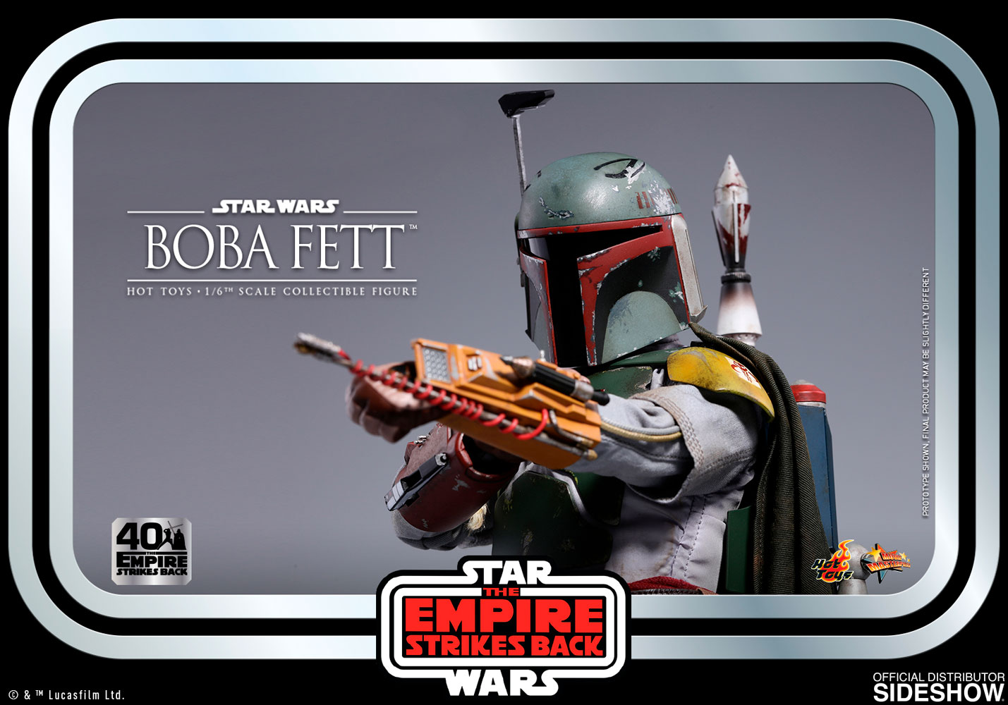 Boba Fett Sixth Scale Figure by Hot Toys 40th Anniversary Collection