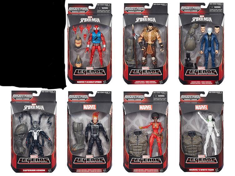 Spider-Man Marvel Legends Infinite Series Wave 2 Case of 7 (Rhino BAF Complete)