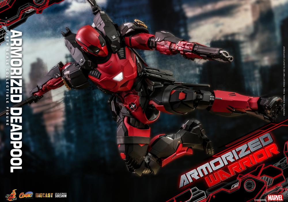 Armorized Deadpool Sixth Scale Figure by Hottoys Masterpiece Series Diecast - Armorized Warrior Collection