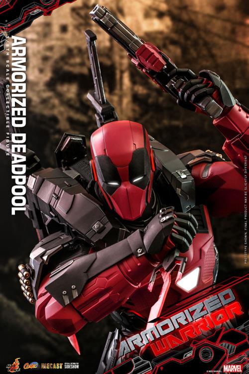 Armorized Deadpool Sixth Scale Figure by Hottoys Masterpiece Series Diecast - Armorized Warrior Collection