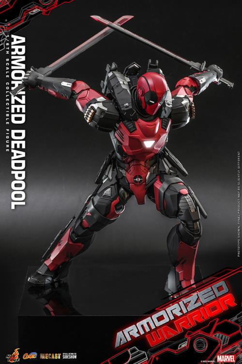 Armorized Deadpool Sixth Scale Figure by Hottoys Masterpiece Series Diecast - Armorized Warrior Collection