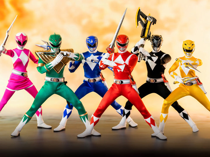 Mighty Morphin Power Rangers FigZero Core Rangers & Green Ranger 1/6 Scale Figure 6-Pack