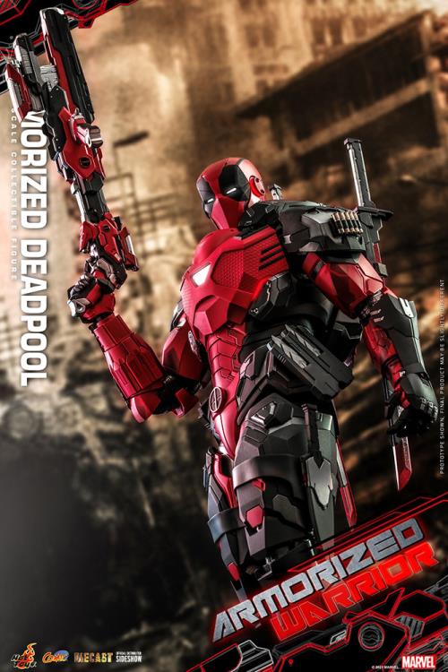 Armorized Deadpool Sixth Scale Figure by Hottoys Masterpiece Series Diecast - Armorized Warrior Collection