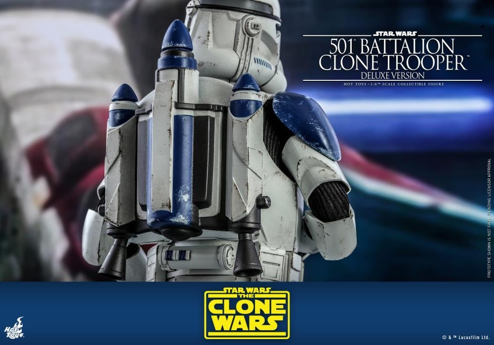 Star Wars: The Clone Wars TMS023 501st Battalion Clone Trooper (Deluxe) 1/6th Scale Figure