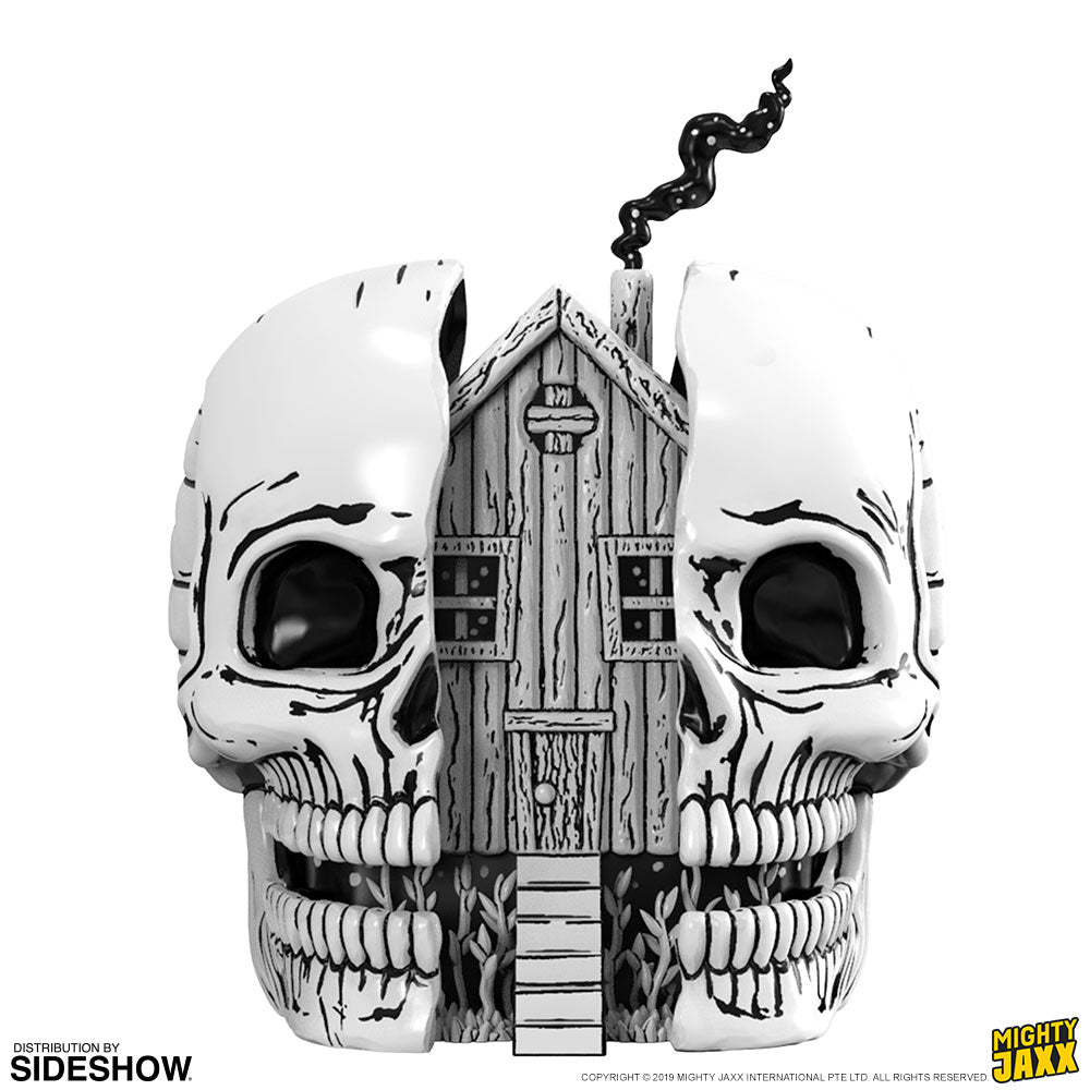 Skull House Polystone Statue by Mighty Jaxx