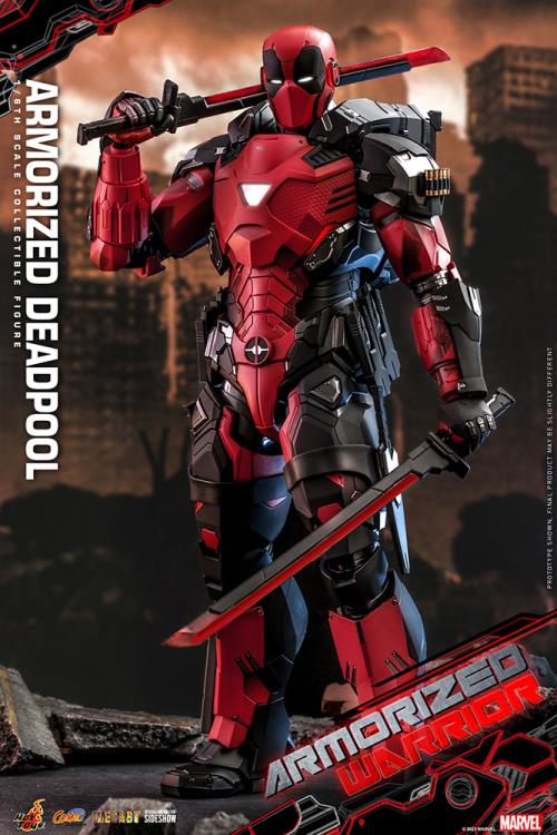 Armorized Deadpool Sixth Scale Figure by Hottoys Masterpiece Series Diecast - Armorized Warrior Collection