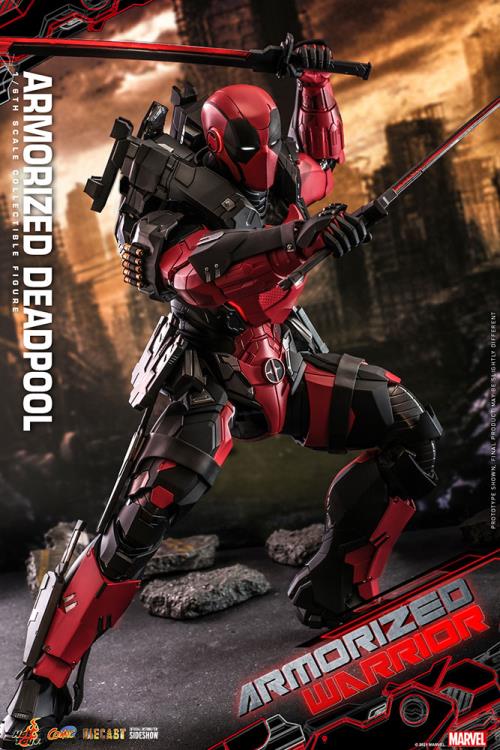 Armorized Deadpool Sixth Scale Figure by Hottoys Masterpiece Series Diecast - Armorized Warrior Collection