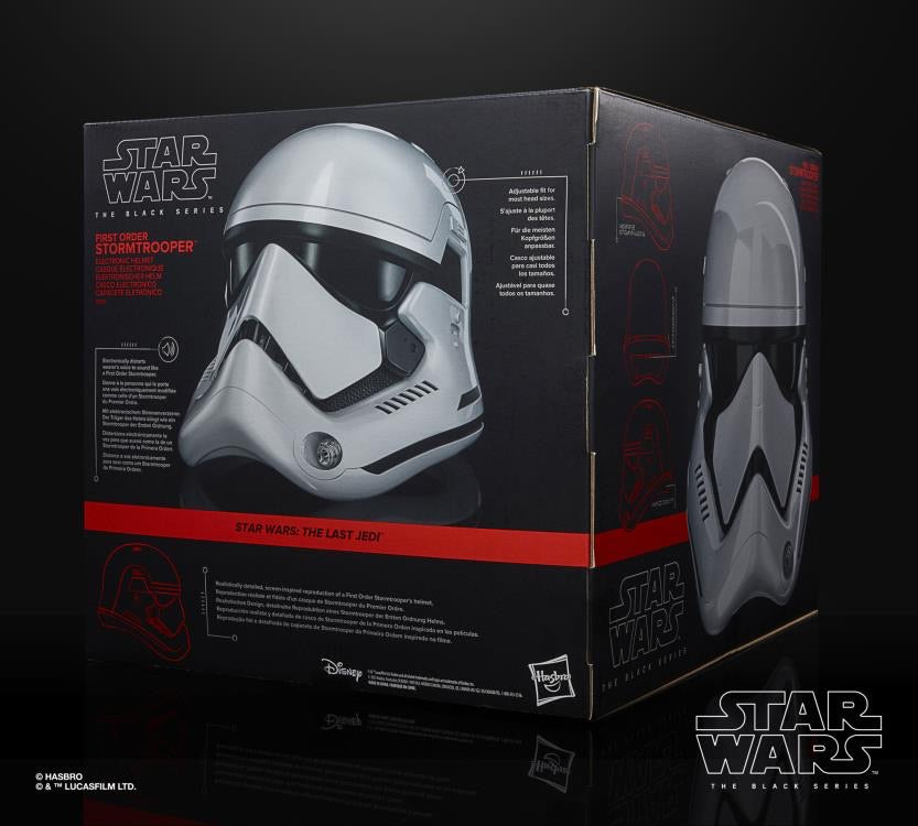Star Wars: The Black Series First Order Stormtrooper 1:1 Scale Wearable Helmet (Electronic)