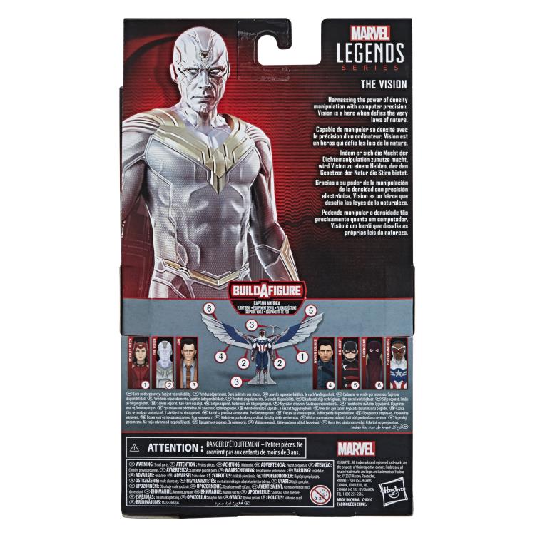 WandaVision Marvel Legends Vision (Captain America Flight Gear BAF)