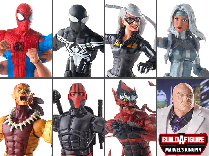 Spider-Man Marvel Legends Wave 9 Set of 7 Figures (Kingpin BAF)