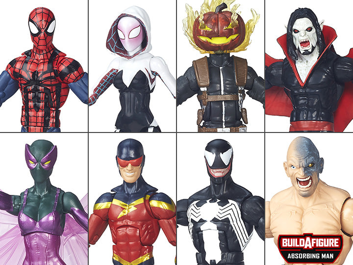 Spider-Man Marvel Legends Wave 3 Set of 7 Figures (Absorbing Man BAF)