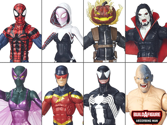 Spider-Man Marvel Legends Wave 3 Set of 7 Figures (Absorbing Man BAF)