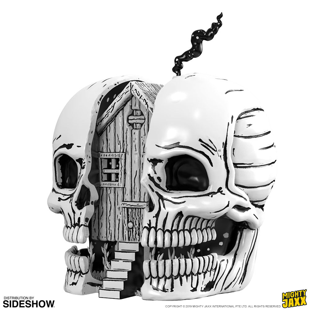 Skull House Polystone Statue by Mighty Jaxx