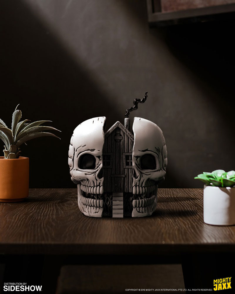 Skull House Polystone Statue by Mighty Jaxx