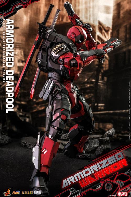 Armorized Deadpool Sixth Scale Figure by Hottoys Masterpiece Series Diecast - Armorized Warrior Collection