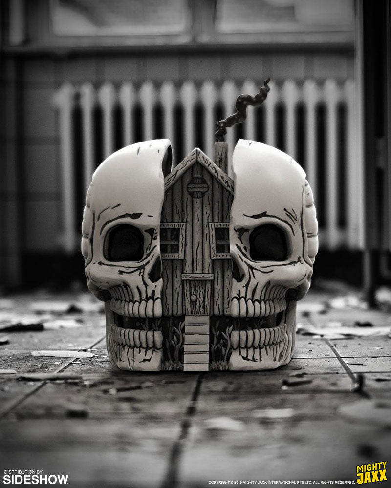 Skull House Polystone Statue by Mighty Jaxx