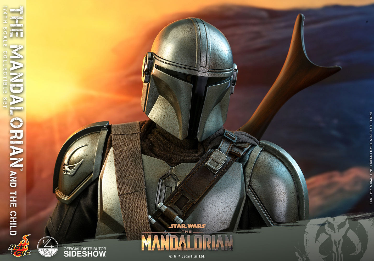 Mandalorian and The Child Quarter Scale Collectible Set - Star Wars - The Mandalorian (Hot Toys)