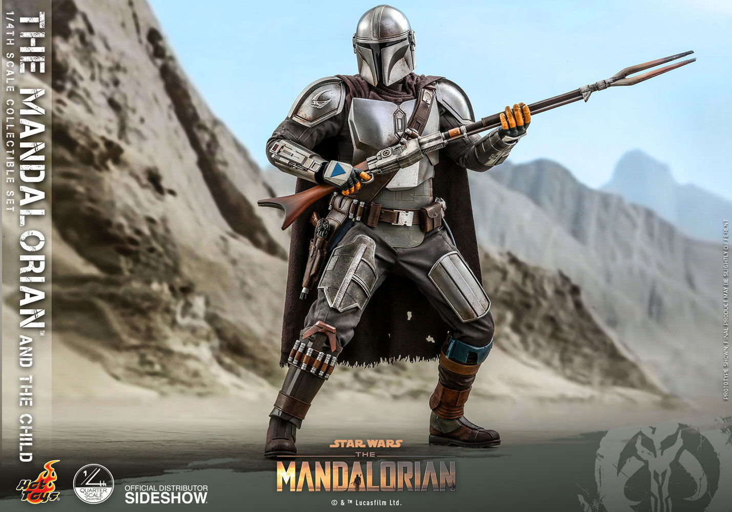 Mandalorian and The Child Quarter Scale Collectible Set - Star Wars - The Mandalorian (Hot Toys)