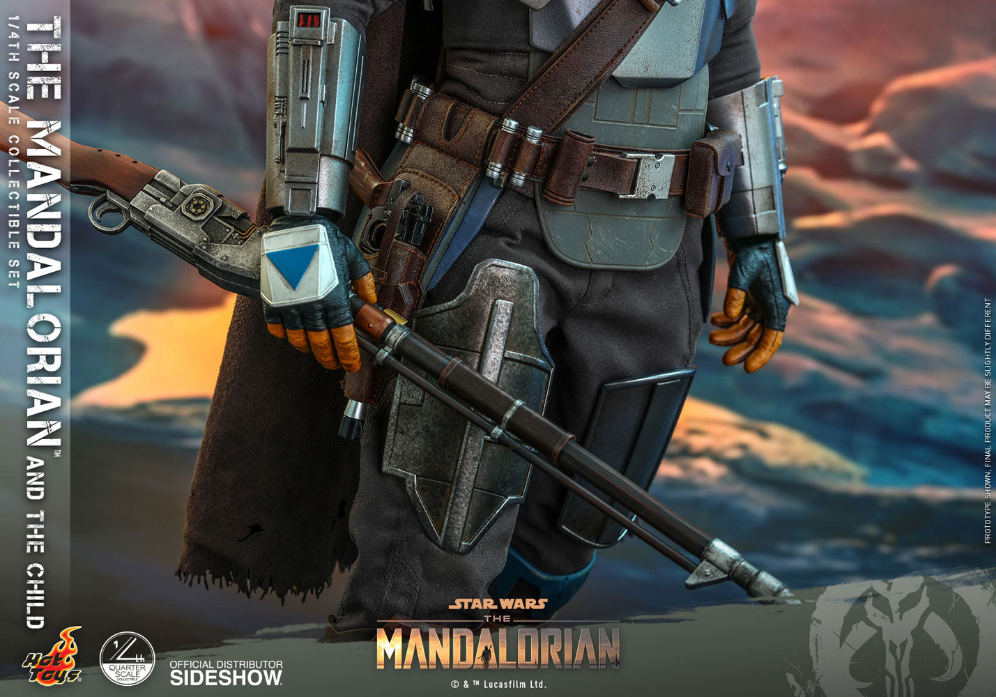 Mandalorian and The Child Quarter Scale Collectible Set - Star Wars - The Mandalorian (Hot Toys)