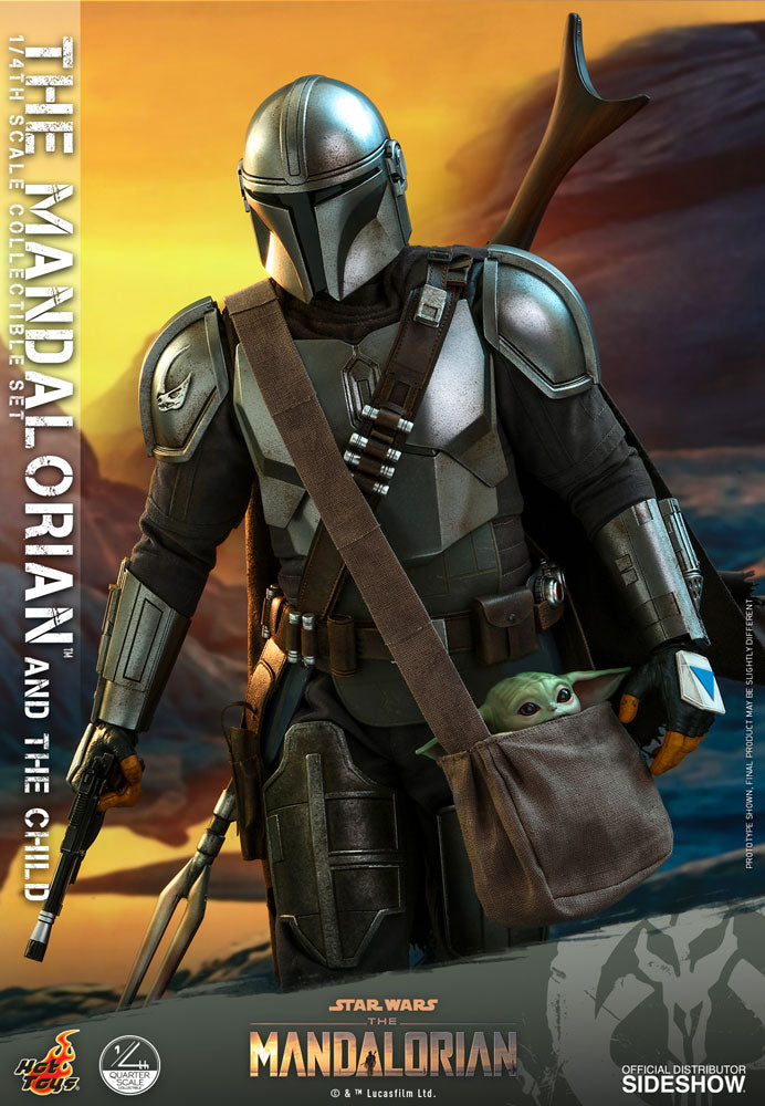 Mandalorian and The Child Quarter Scale Collectible Set - Star Wars - The Mandalorian (Hot Toys)
