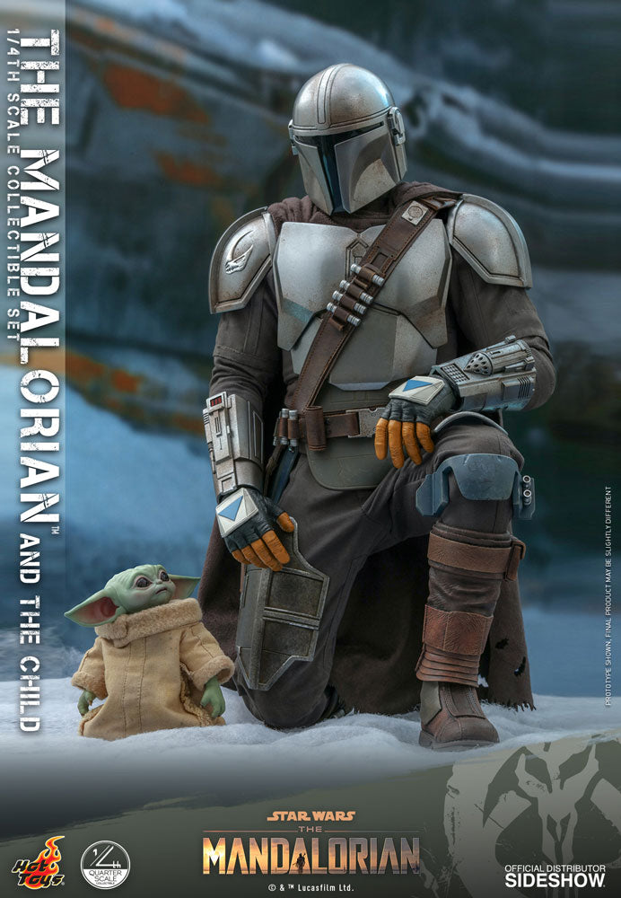Mandalorian and The Child Quarter Scale Collectible Set - Star Wars - The Mandalorian (Hot Toys)