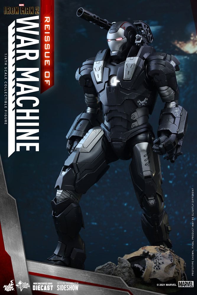 War Machine Sixth Scale Figure by Hot Toys Movie Masterpiece Series Diecast – Iron Man 2 - Reissue