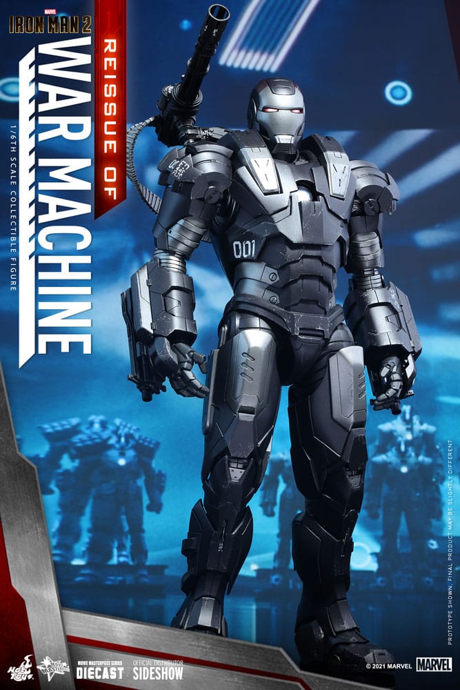 War Machine Sixth Scale Figure by Hot Toys Movie Masterpiece Series Diecast – Iron Man 2 - Reissue