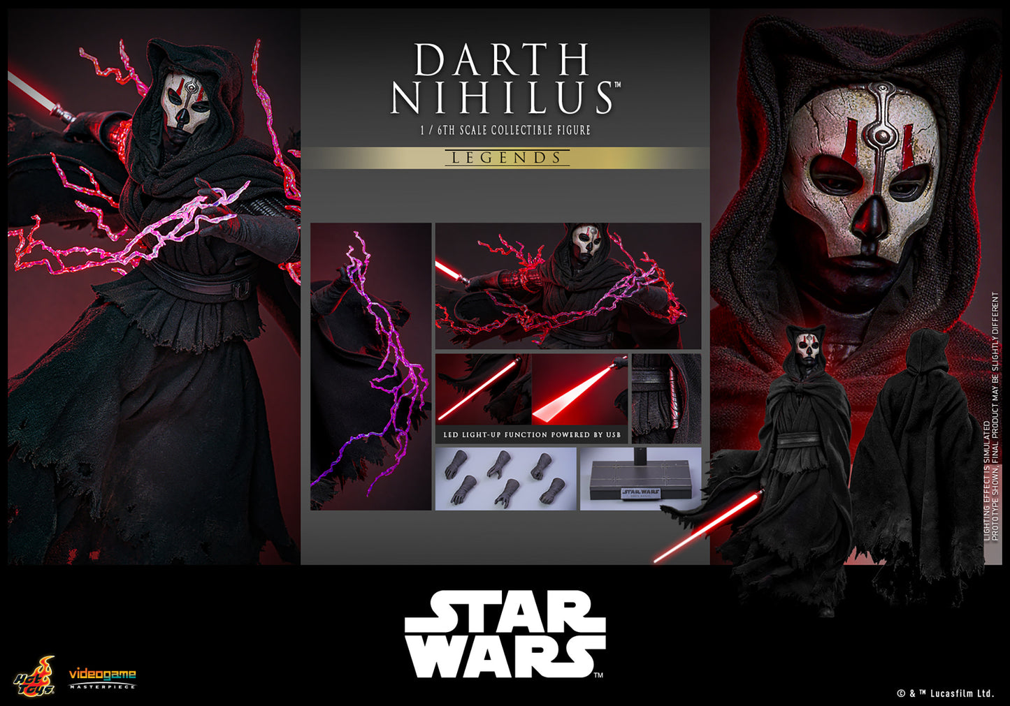 (Pre-Order) Darth Nihilus Sixth Scale Figure by HOT TOYS
