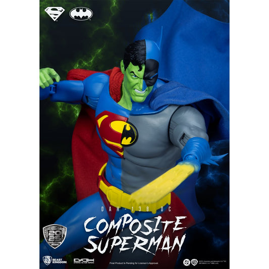 DC COMICS FIGURE DYNAMIC ACTION HEROES 1/9 COMPOSITE SUPERMAN 21 CM FIGURINE