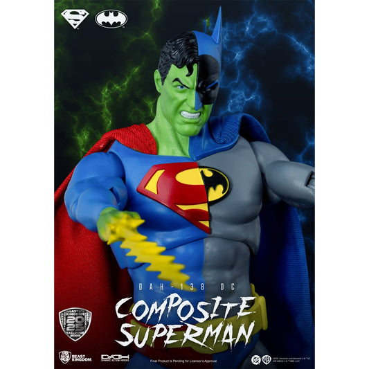 DC COMICS FIGURE DYNAMIC ACTION HEROES 1/9 COMPOSITE SUPERMAN 21 CM FIGURINE