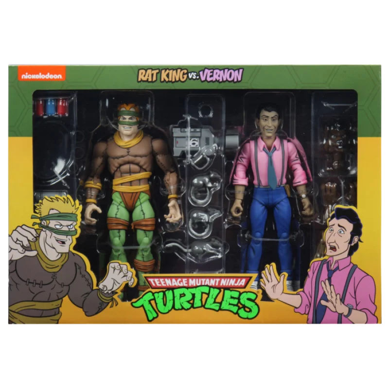 Teenage Mutant Ninja Turtles NECA Rat King vs Vernon (Cartoon)