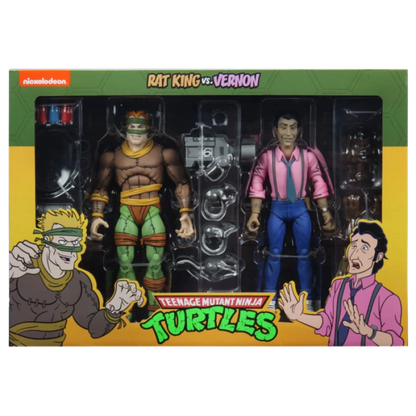 Teenage Mutant Ninja Turtles NECA Rat King vs Vernon (Cartoon)