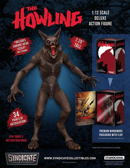 The Howling 1/12 Scale Deluxe Action Figure by Syndicate Collectibles
