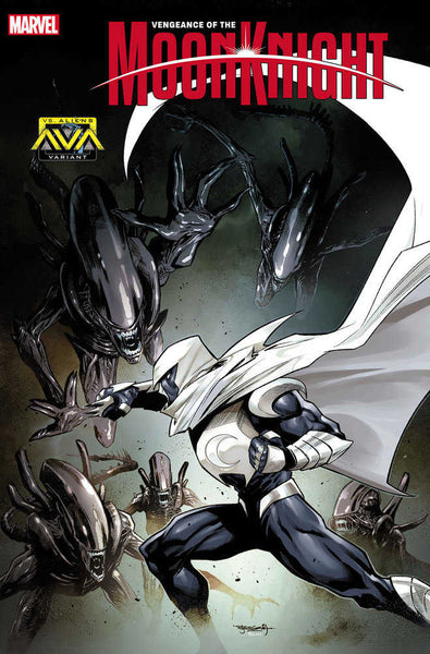 Vengeance Of The Moon Knight #7 Stephen Segovia Marvel vs. Alien Variant [Bh]