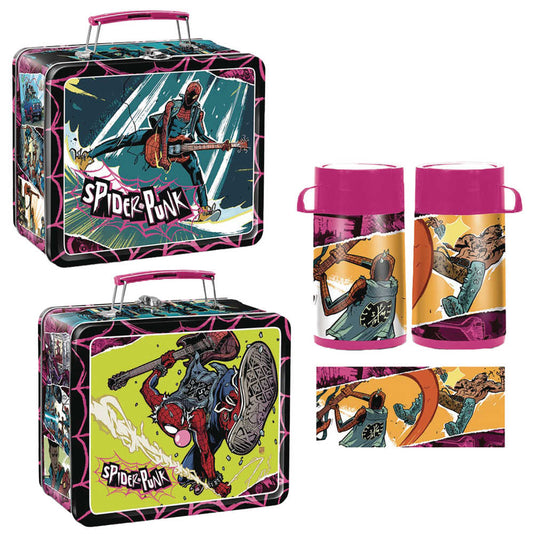 Sdcc 2024 Tin Titans Spider Punk Previews Exclusive Lunch Box W Bev Container