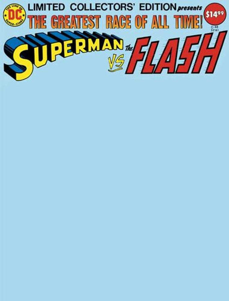 Limited Collectors Edition #48 Superman vs The Flash Facsimile Edition Cover C Blank Variant