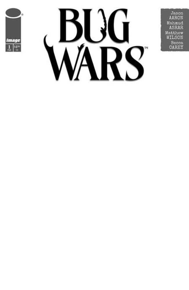 Bug Wars #1 (Of 6) Cover C Blank Sketch Variant (Mature)