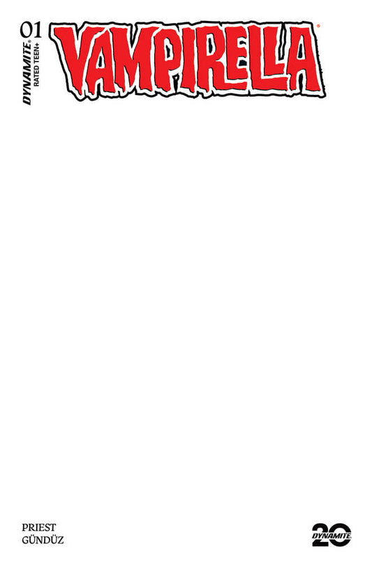 Vampirella (2025) #1 Cover H Blank Authentix