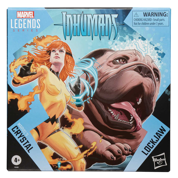 Marvel Legends Inhumans Crystal & Lockjaw 6in Action Figure 2pk