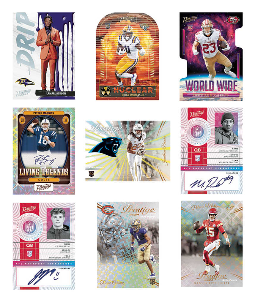 Panini 2024 Prestige Football Trading Card Blaster Box