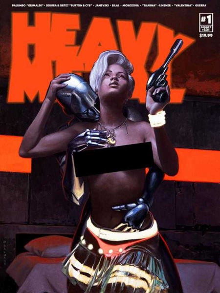 Heavy Metal Magazine #1 Cover G Palumbo Lovers Nsfw (Mature)