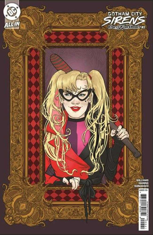 Gotham City Sirens Unfit For Orbit #2 (Of 5) Cover E 1 in 25 Helen Mask Card Stock Variant