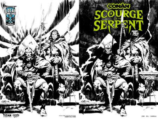 Conan The Barbarian Scourge Of The Serpent #1 (Of 4) Cover J  Roberto De La Torre Local Comic Shop Day Exclusive Inks Wraparound Variant (Mature)