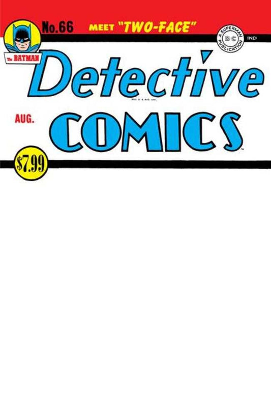 Detective Comics #66 Facsimile Edition Cover D Blank Variant