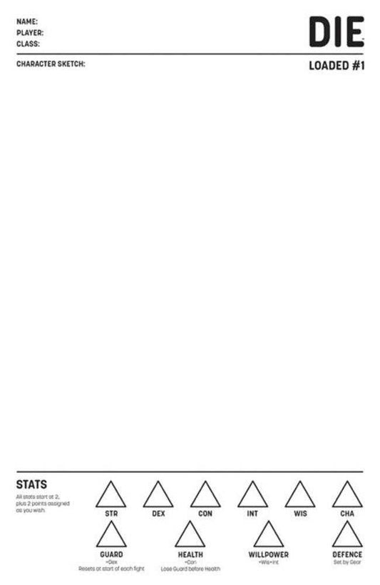 Die Loaded #1 Cover D Blank Sketch Variant (Mature)