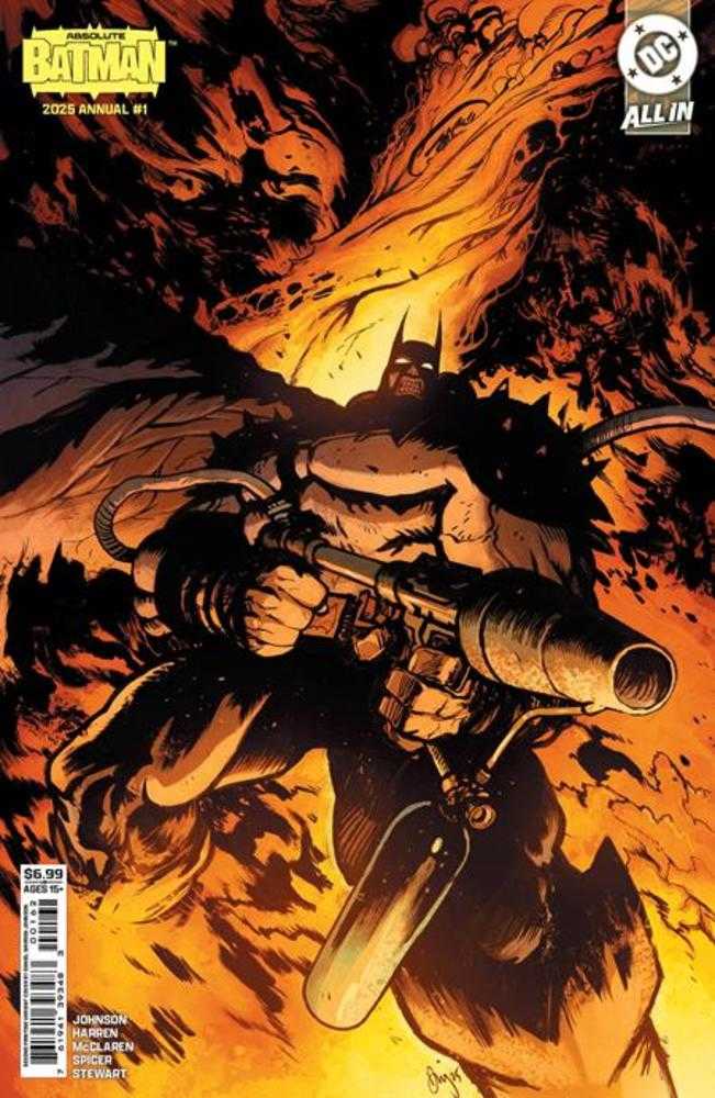 Absolute Batman 2025 Annual #1 (One Shot) 2nd Print Cover B Daniel Warren Johnson Flamethrower Card Stock Variant