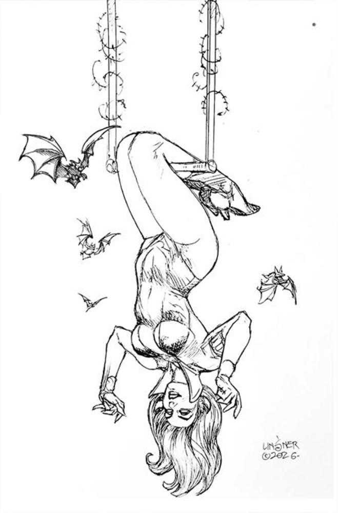 Vampirella (2026) #7 Cover O 1 in 10 Joseph Michael Linsner Line Art Full Art Variant