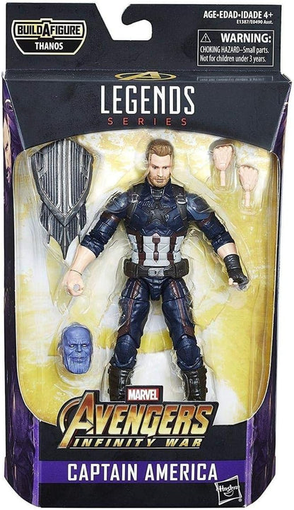 Marvel Legends Series Avengers Infinity War 6-inch Captain America Thanos Build a figure