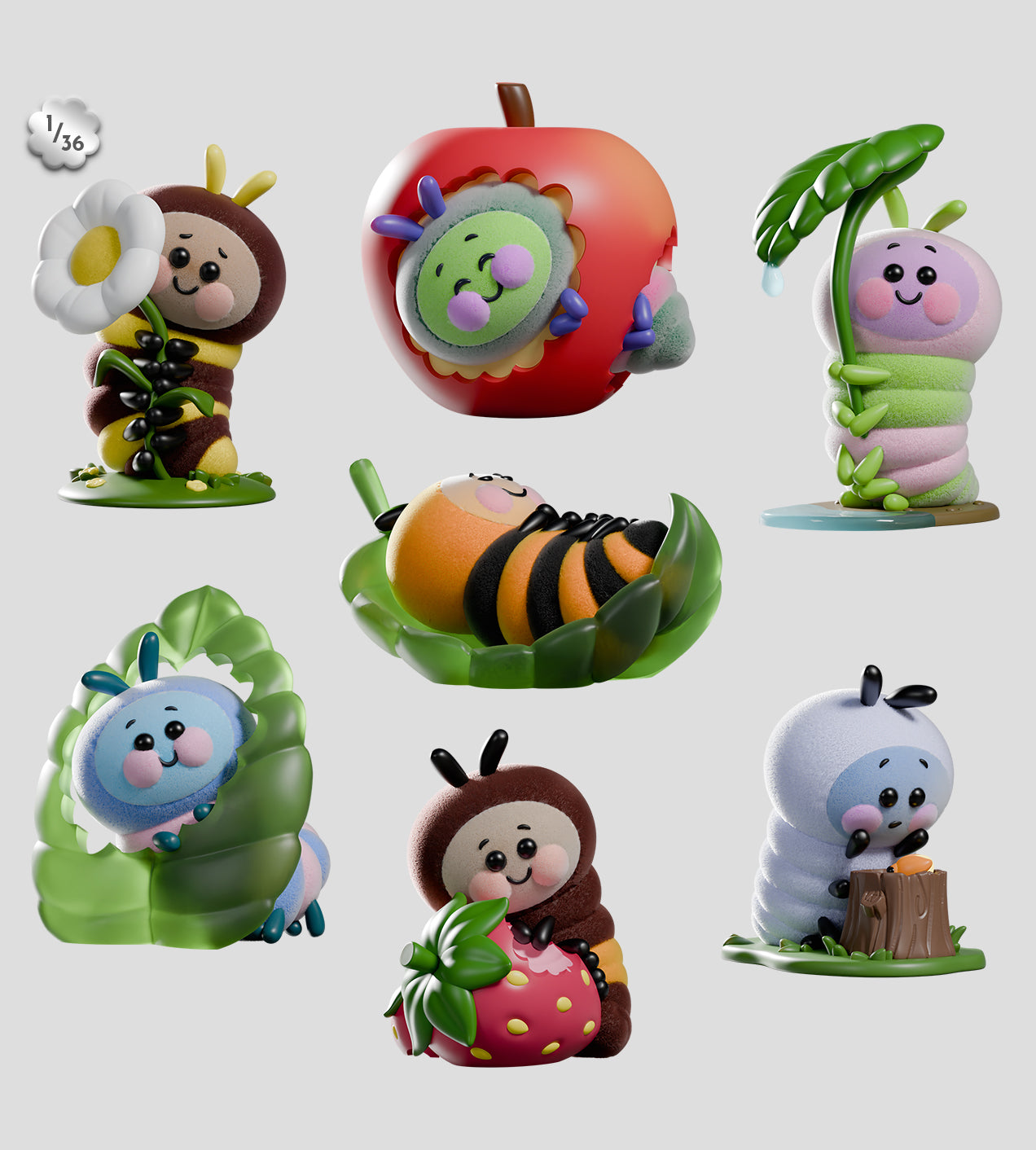 Wooly Bear and Friends Vinyl Blind Box